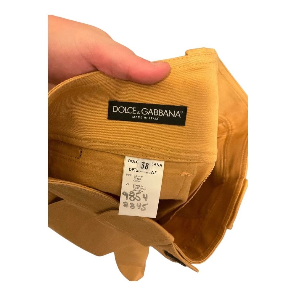 Dolce and Gabbana Pants Women 38 Yellow - Picture 3 of 3